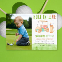 Hole In One Golf First Birthday Party