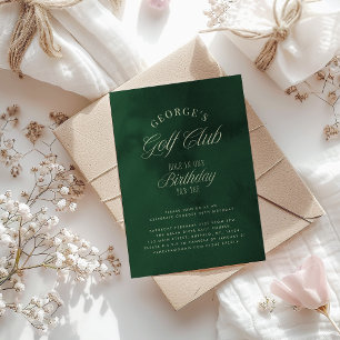 Invitation Hole in One Par-tee Elegant Golf Anniversaire