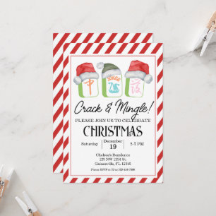 Invitation Holiday Mahjong Party Editable Invitation, Mahjong