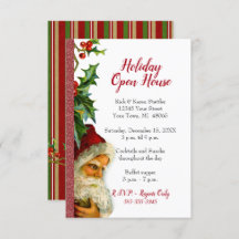 Holiday Open House Red Parties scintillant Père No
