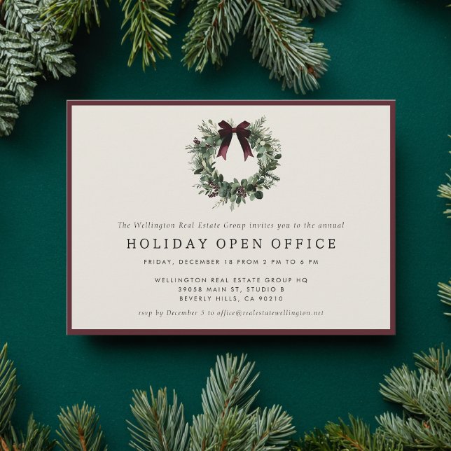 Invitation Holiday Party Festive Corporate Business Christmas (Créateur téléchargé)