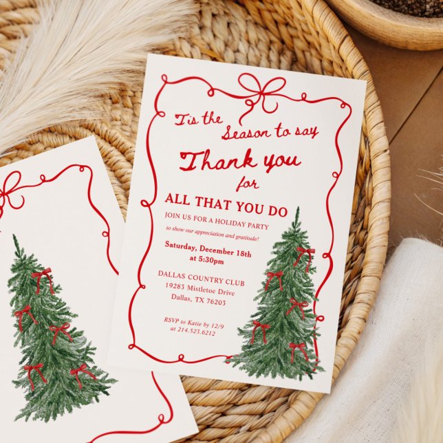 Invitation Holiday Staff Appreciation Christmas Party (Créateur téléchargé)