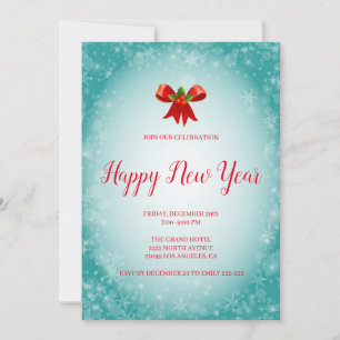 Invitation Holly Brries Et Bow