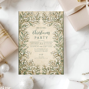 Invitation Holly Noël Botanique Vintage