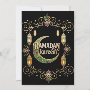 Invitation Holly Ramadan noir et or