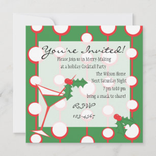 Invitation Holly-tini