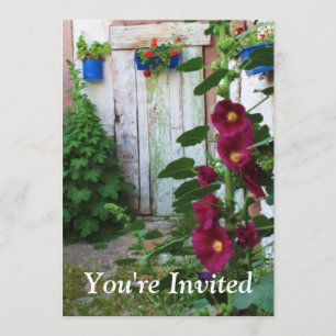 Invitation Hollywood et Fleurs