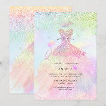 Holographique Quinceanera Princesse+Papillons