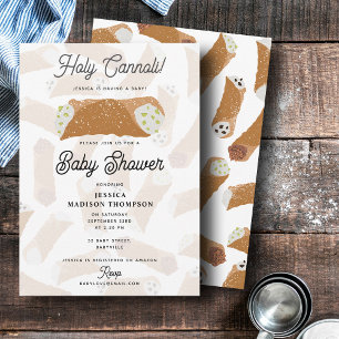 Invitation Holy Cannoli Fête de Naissance Italienne Drôle