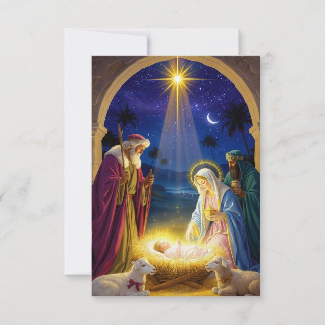 Invitation Holy Nativity Christmas (Devant)