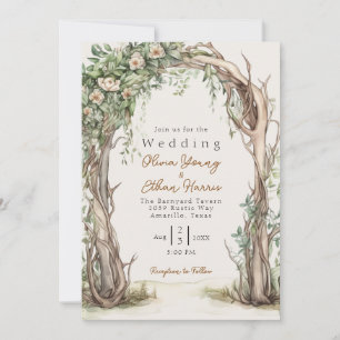 Invitation HOMESPUN - Mariage rustique