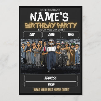 Invitation Homies Birthday Invitation, 90s nostalgia