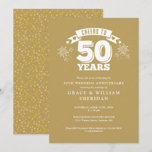 Invitation Hommage Au 50ème Anniversaire D'Or Du Mariage