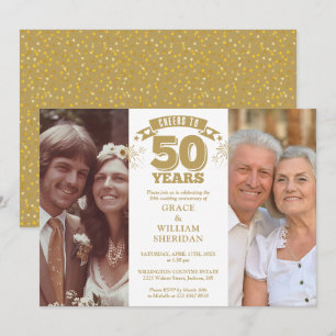 Invitation Hommage Au 50ème Anniversaire Mariage 2 Photo