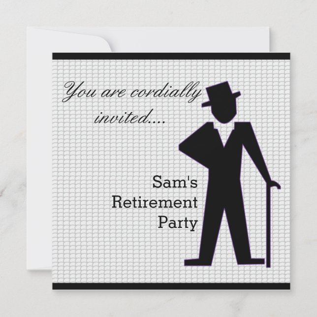 Invitation Homme de danse (Devant)