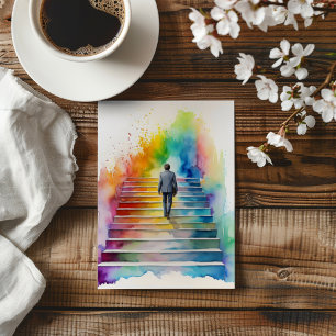 Invitation Homme Rainbow Stairs Sortant