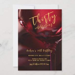 Invitation Hommes 30e anniversaire
