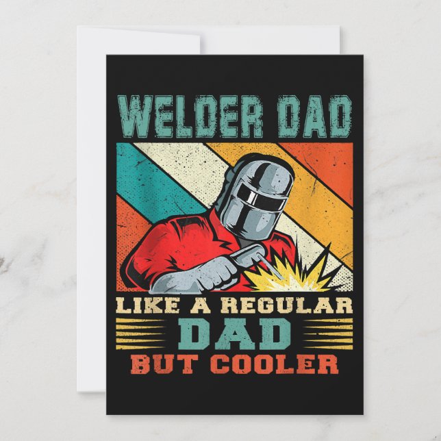 Invitation Hommes Souder Papa Comme Un Père Régulier Mais Gla (Devant)