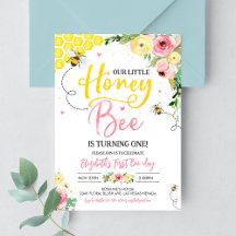 Honey Bee Anniversaire Bee 1er Anniversaire