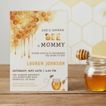Honey Bee Honeycomb Watercolor Baby Shower