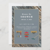 Honey Do BBQ Dusty Blue Couples Wedding shower