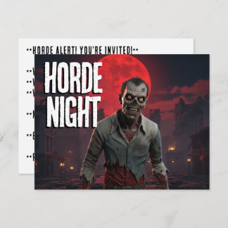 Invitation Horde Night Party
