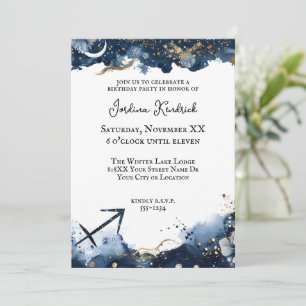 Invitation Horoscope céleste Sagittaire Anniversaire