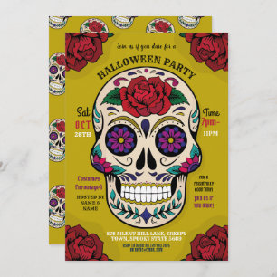 Invitation Horreur des Roses du parti gothique Halloween
