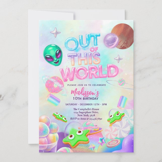Invitation hors de ce monde (Devant)