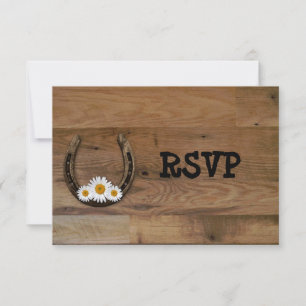 Invitation Horseshoe Réception de mariage RSVP