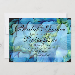 Invitation Hortensia Bleu