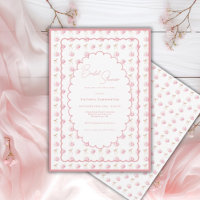 Hortensias roses et rubans Élégant Shower de maria