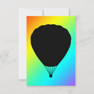 Invitation hot air balloon