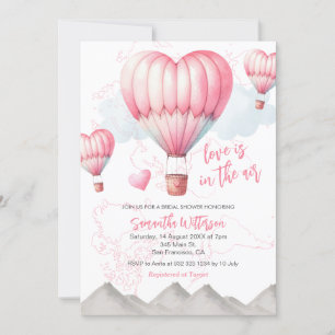 Invitation Hot Air Balloon Love est dans la Fête des mariées 