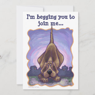 Invitation Hound Dog Party Centre