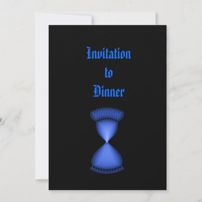 Invitation Hourglass (Devant)