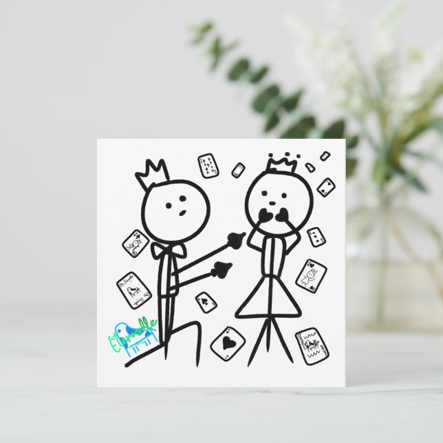 Invitation House of Cards Love Card (Debout devant)