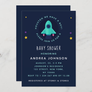 Invitation Houston, c'est un garçon Rocket Stages de vaisseau