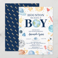 Houston Nous Avons Un Garçon Baby shower De L'Espa