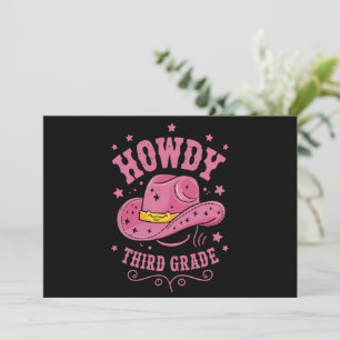 Invitation Howdy Cowboy De 3E Année Revenir À L'École