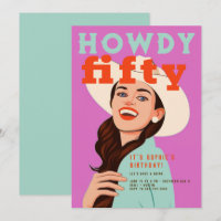 Howdy Fifty Western Retro Brown rose 50e anniversa