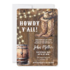 Howdy Y'All Western Birthday Cowboy Boots et Casqu