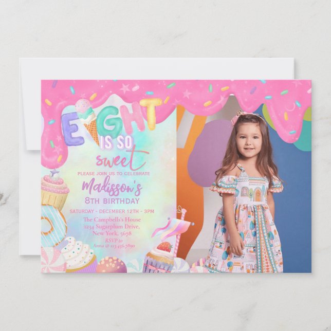 Invitation Huit Est Si Douce (Devant)