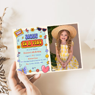 Invitation Huit est une Vibe Super Hippie 8e anniversaire Pho