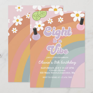 Invitation Huit est vibe Spa Rainbow 8e anniversaire