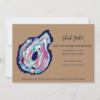 Invitation Huîtres Grillées et BBQ - Ébarbez Ouais