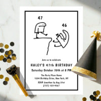 Humour de mème drôle Simple Anniversaire 47 ans No