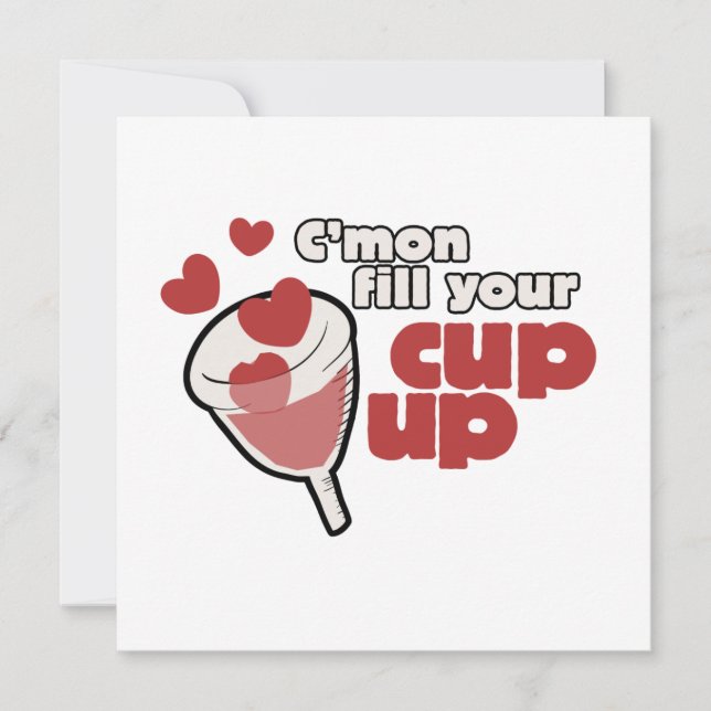 Invitation humour menstruel (Devant)
