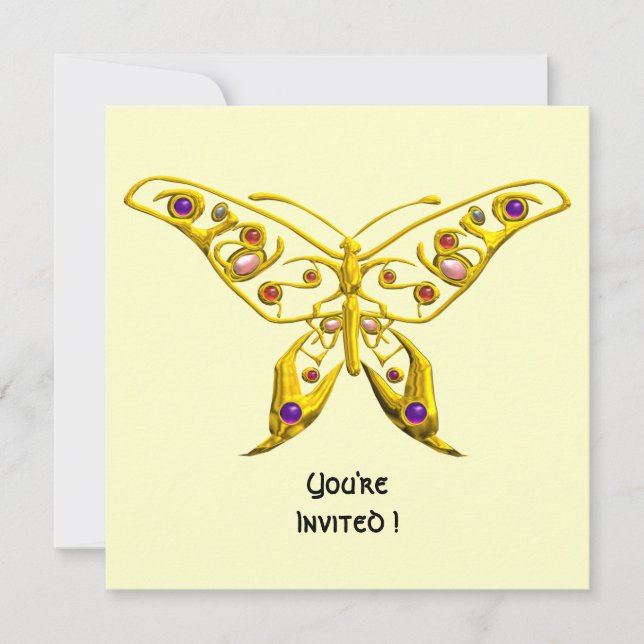 Invitation HYPER PAPILLON ,blanc (Devant)