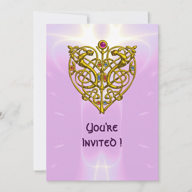 Invitation HYPER VALENTINE rose clair violet (Devant)